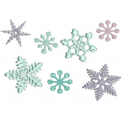 Stickserie - Snowflakes mini